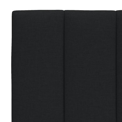 vidaXL Bettgestell ohne Matratze "Hanko" Schwarz 140x190 cm Stoff
