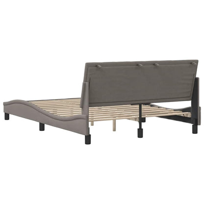 vidaXL Bettgestell ohne Matratze "Hanko" Taupe 140x190 cm Stoff