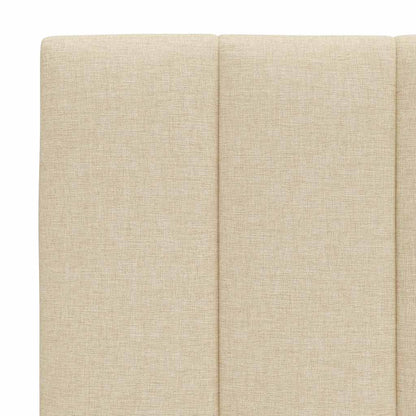 vidaXL Bettgestell ohne Matratze "Hanko" Creme 140x190 cm Stoff