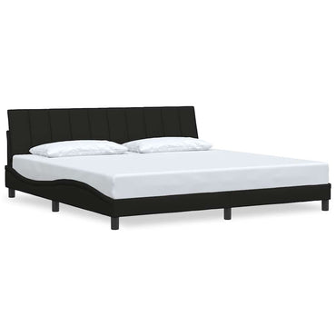 vidaXL Bettgestell ohne Matratze "Hanko" Schwarz 200x200 cm Stoff