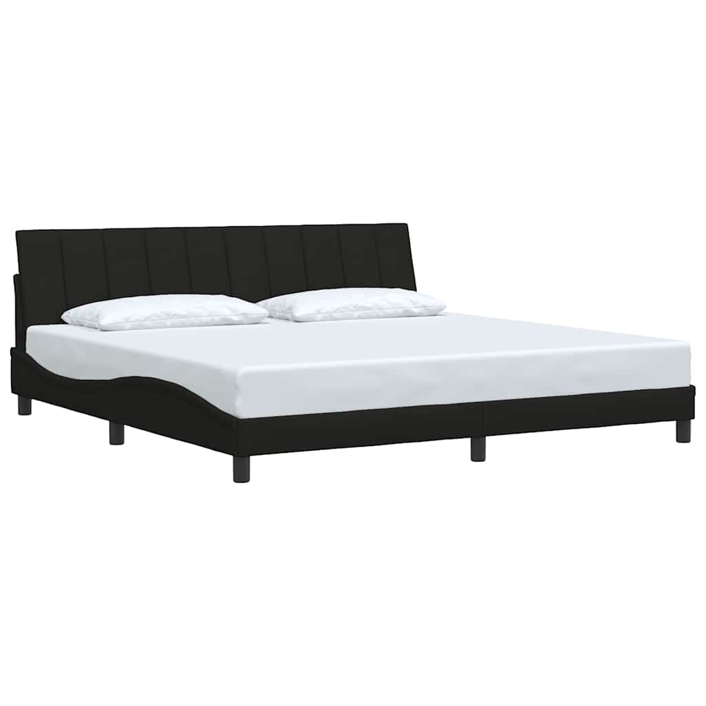 vidaXL Bettgestell ohne Matratze "Hanko" Schwarz 200x200 cm Stoff