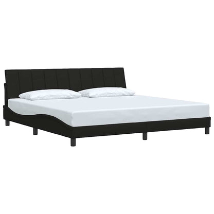 vidaXL Bettgestell ohne Matratze "Hanko" Schwarz 200x200 cm Stoff