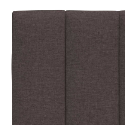 vidaXL Bettgestell ohne Matratze "Hanko" Dunkelbraun 80x200 cm Stoff
