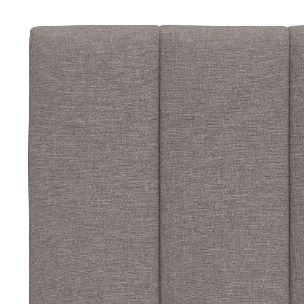 vidaXL Bettgestell ohne Matratze "Hanko" Taupe 80x200 cm Stoff