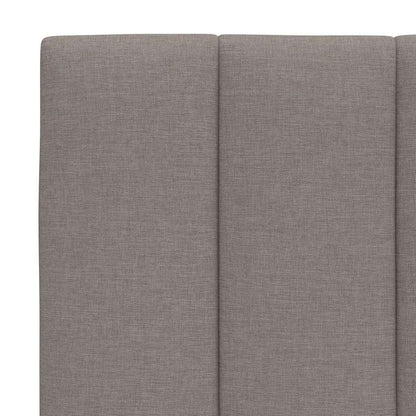 vidaXL Bettgestell ohne Matratze "Hanko" Taupe 80x200 cm Stoff