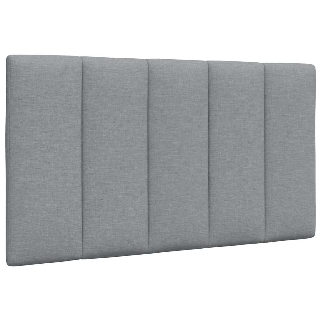 vidaXL Bettgestell ohne Matratze "Hanko" Hellgrau 90x190 cm Stoff
