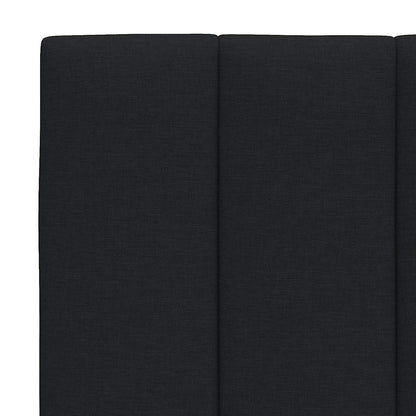 vidaXL Bettgestell ohne Matratze "Hanko" Schwarz 90x190 cm Stoff