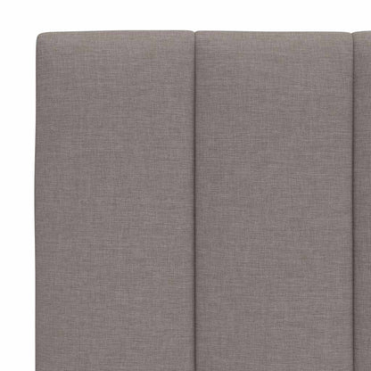vidaXL Bettgestell ohne Matratze "Hanko" Taupe 90x190 cm Stoff