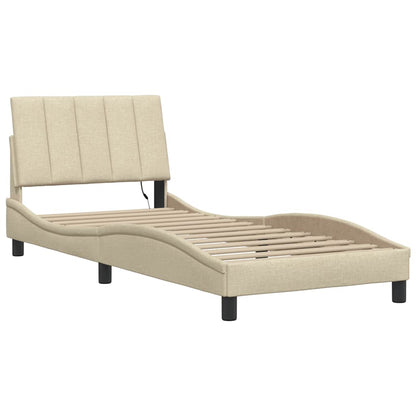 vidaXL Bettgestell ohne Matratze "Hanko" Blau 90x190 cm Stoff