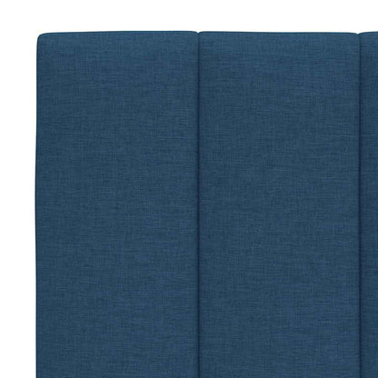 vidaXL Bettgestell ohne Matratze "Hanko" Blau 90x190 cm Stoff