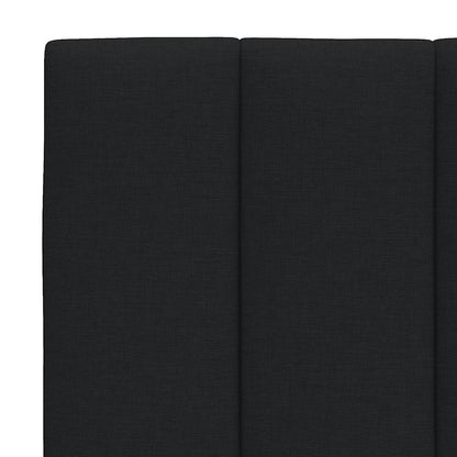 vidaXL Bettgestell ohne Matratze "Hanko" Schwarz 90x200 cm Stoff