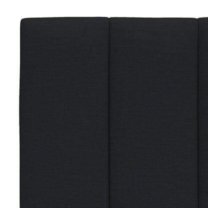 vidaXL Cadre de lit sans matelas "Hanko" Noir 100x200 cm Tissu