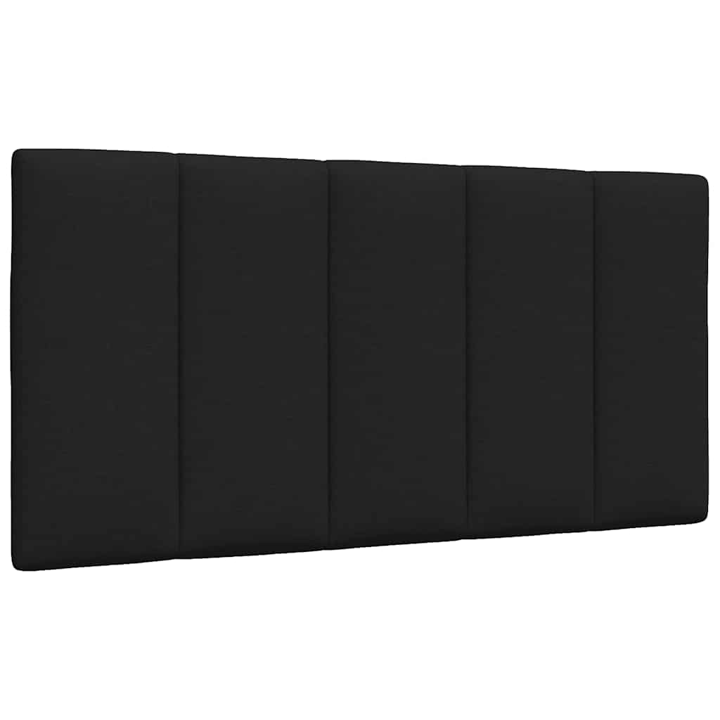vidaXL Cadre de lit sans matelas "Hanko" Noir 100x200 cm Tissu