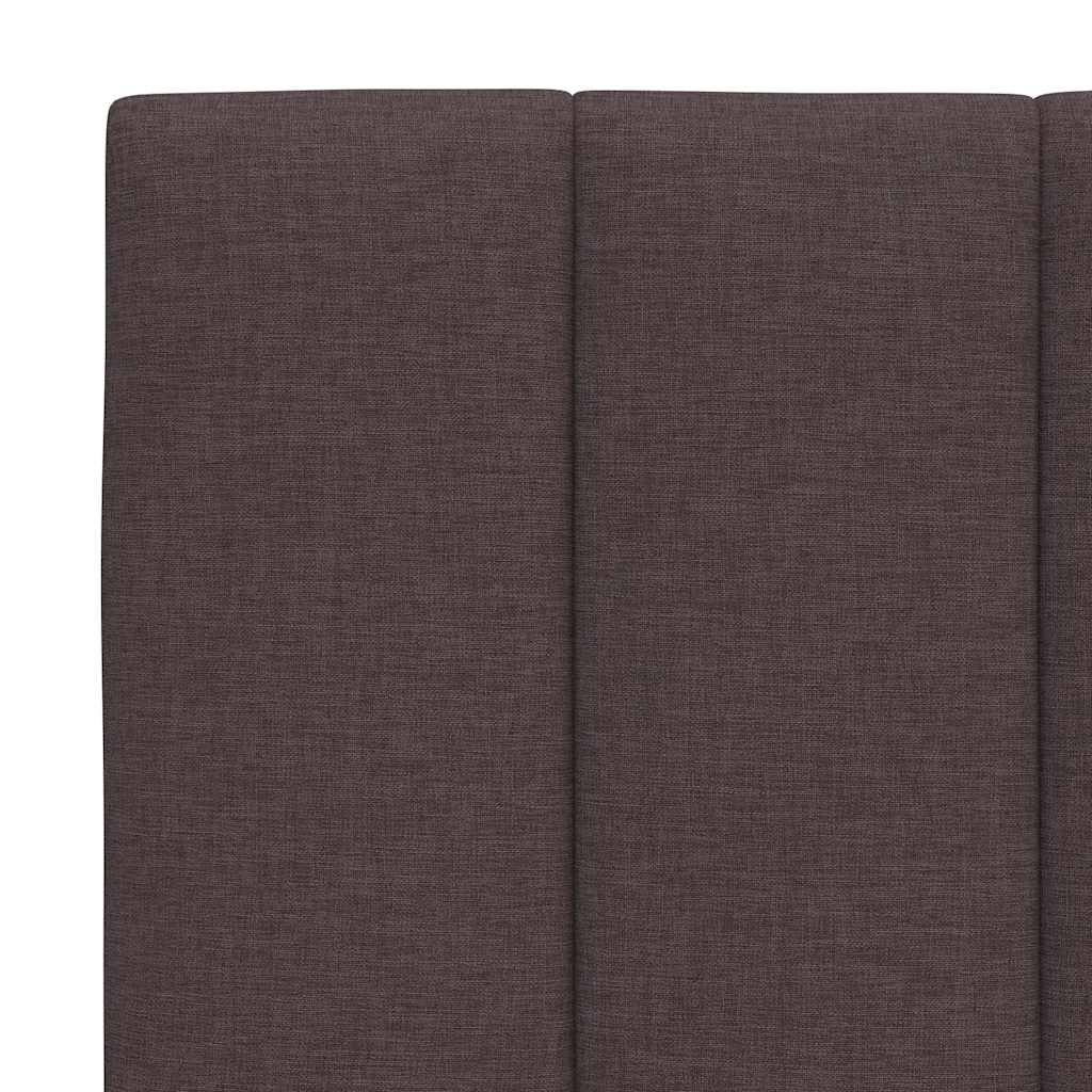 vidaXL Bettgestell ohne Matratze "Hanko" Dunkelbraun 100x200 cm Stoff