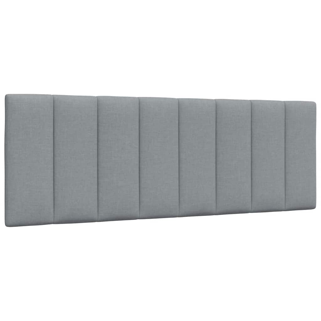 vidaXL Bettgestell ohne Matratze "Hanko" Hellgrau 120x200 cm Stoff