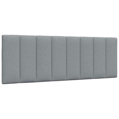 vidaXL Bettgestell ohne Matratze "Hanko" Hellgrau 120x200 cm Stoff