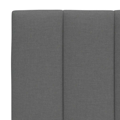 vidaXL Bettgestell ohne Matratze "Hanko" Dunkelgrau 120x200 cm Stoff