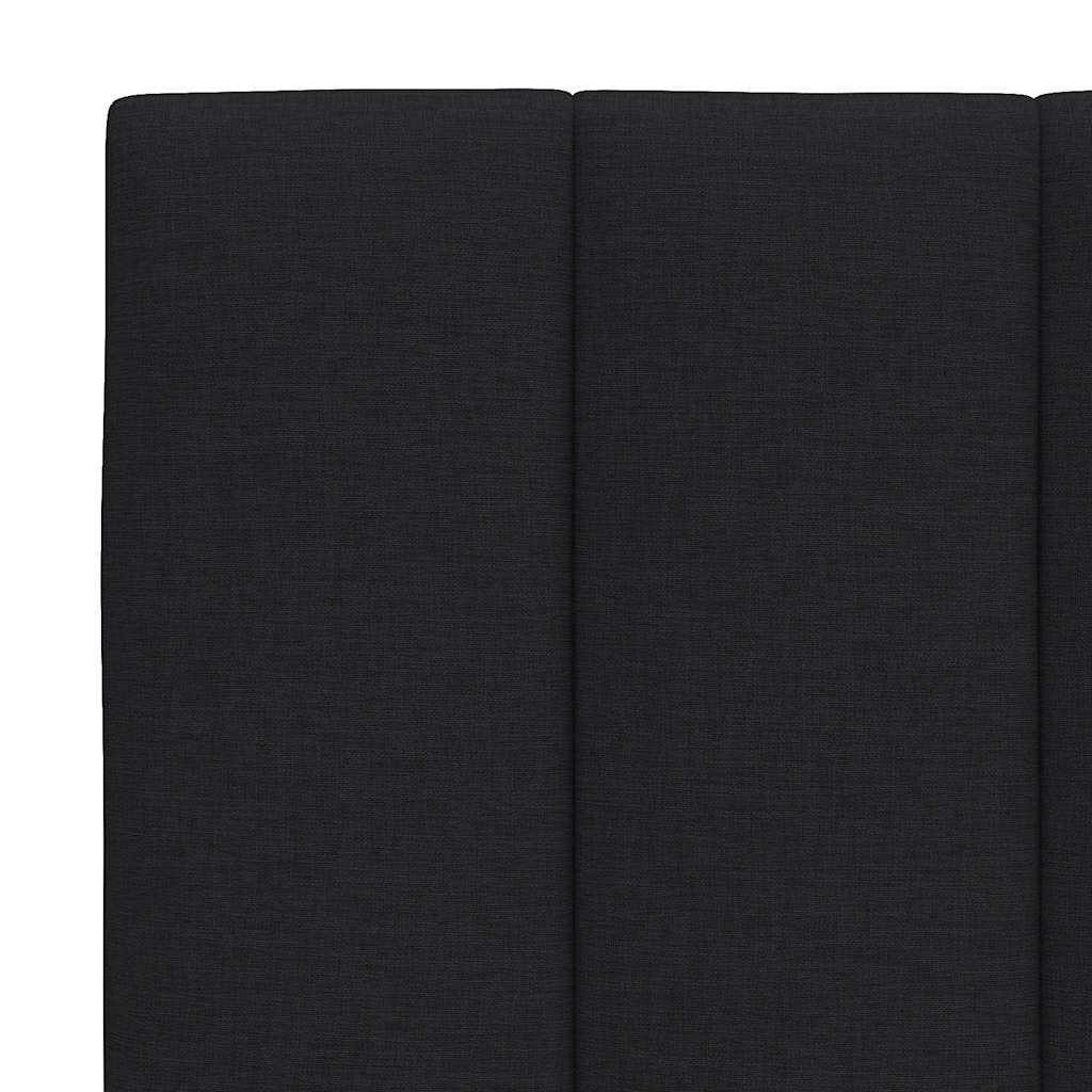 vidaXL Bettgestell ohne Matratze "Hanko" Schwarz 120x200 cm Stoff