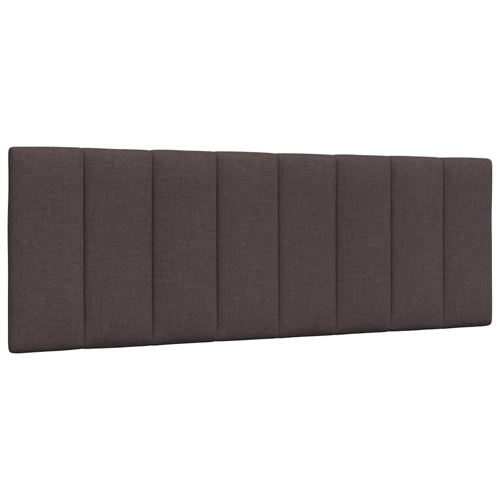 vidaXL Bettgestell ohne Matratze "Hanko" Dunkelbraun 120x200 cm Stoff