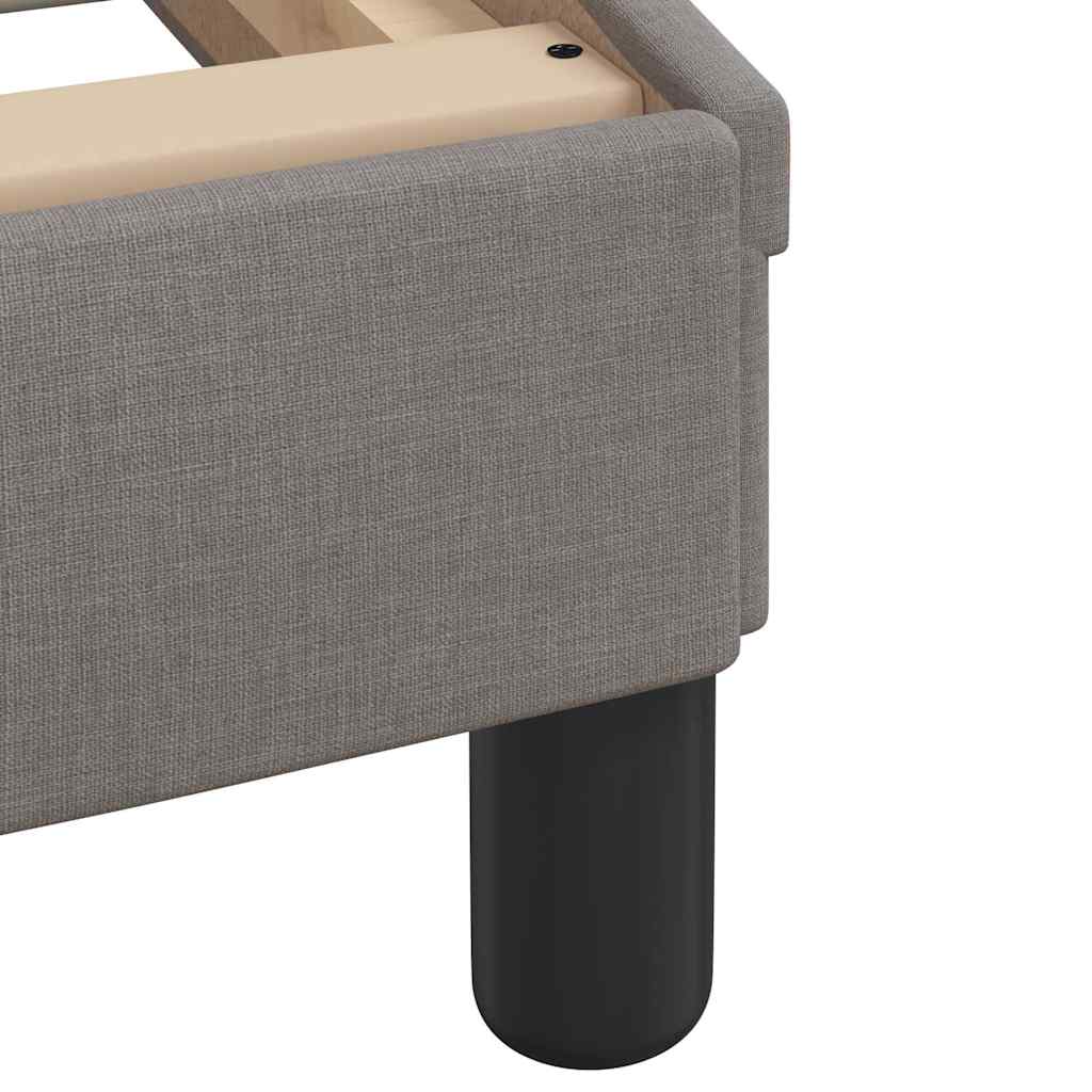 vidaXL Bettgestell ohne Matratze "Hanko" Taupe 140x190 cm Stoff