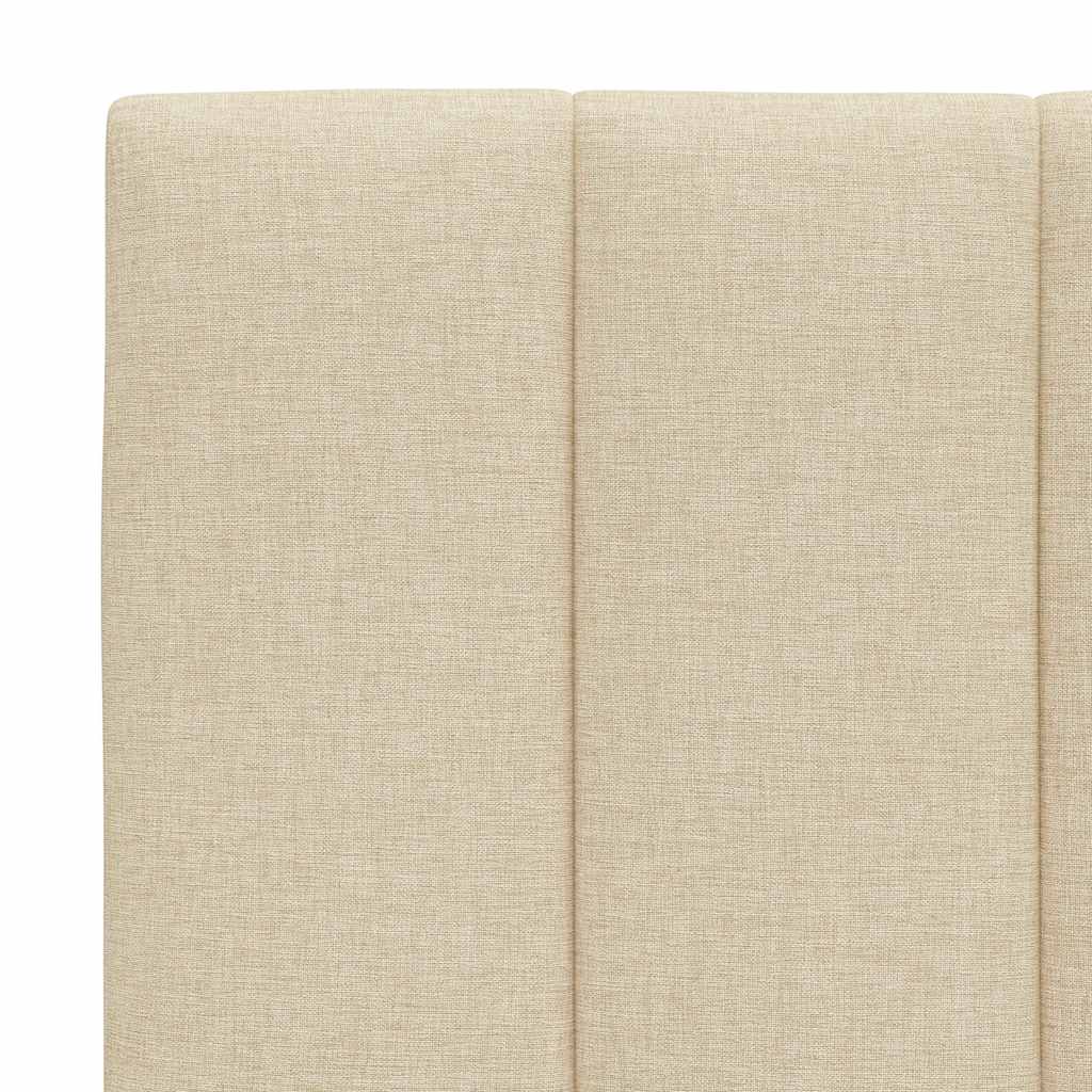 vidaXL Bettgestell ohne Matratze "Hanko" Creme 140x190 cm Stoff