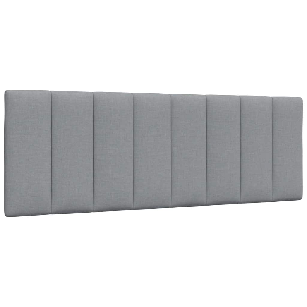 vidaXL Bettgestell ohne Matratze "Hanko" Hellgrau 140x200 cm Stoff