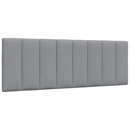 vidaXL Bettgestell ohne Matratze "Hanko" Hellgrau 140x200 cm Stoff