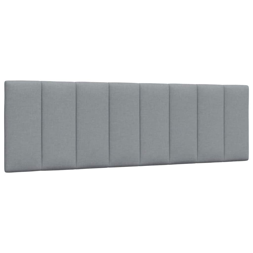vidaXL Bettgestell ohne Matratze "Hanko" Hellgrau 160x200 cm Stoff