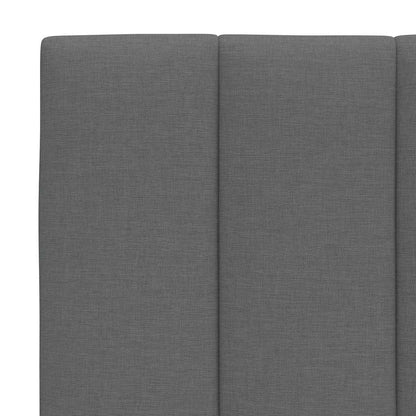 vidaXL Bettgestell ohne Matratze "Hanko" Dunkelgrau 160x200 cm Stoff