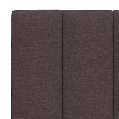 vidaXL Bettgestell ohne Matratze "Hanko" Dunkelbraun 160x200 cm Stoff