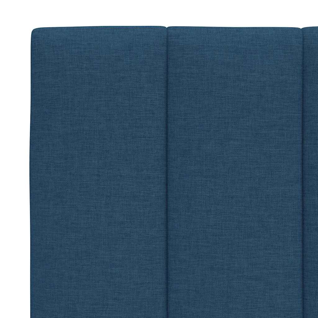 vidaXL Bettgestell ohne Matratze "Hanko" Blau 160x200 cm Stoff