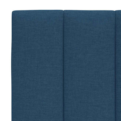 vidaXL Bettgestell ohne Matratze "Hanko" Blau 160x200 cm Stoff
