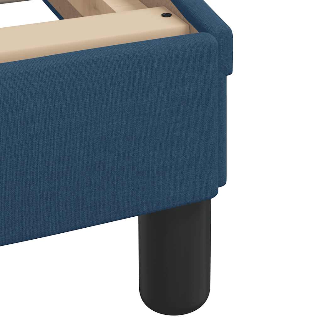 vidaXL Bettgestell ohne Matratze "Hanko" Blau 160x200 cm Stoff