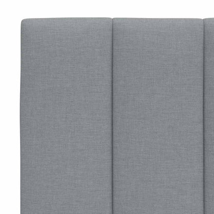 vidaXL Bettgestell ohne Matratze "Hanko" Hellgrau 180x200 cm Stoff