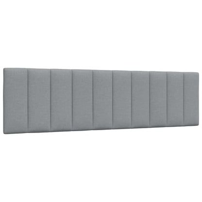vidaXL Bettgestell ohne Matratze "Hanko" Hellgrau 180x200 cm Stoff