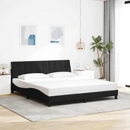vidaXL Bettgestell ohne Matratze "Hanko" Schwarz 180x200 cm Stoff