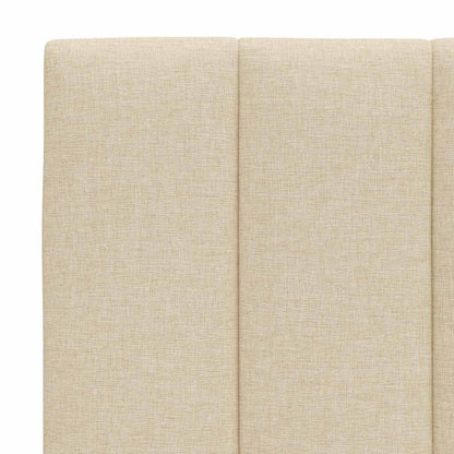 vidaXL Bettgestell ohne Matratze "Hanko" Creme 180x200 cm Stoff
