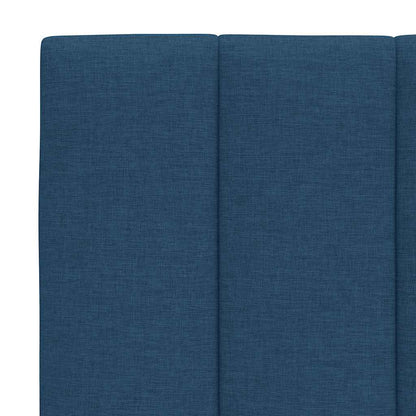 vidaXL Bettgestell ohne Matratze "Hanko" Blau 180x200 cm Stoff