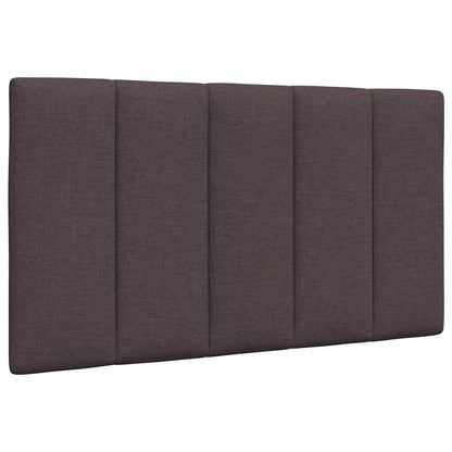vidaXL Bett mit Matratze "Hanko" Dunkelbraun 80x200 cm Stoff