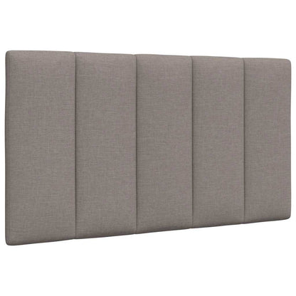 vidaXL Bett mit Matratze "Hanko" Taupe 90x190 cm Stoff