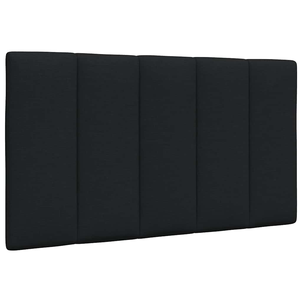 vidaXL Lit avec matelas "Hanko" Noir 90x200 cm Tissu