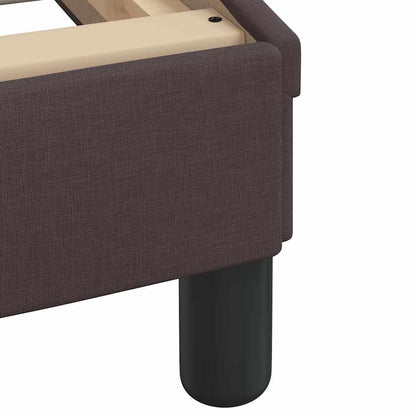 vidaXL Lit avec matelas « Hanko » Marron foncé 90x200 cm Tissu