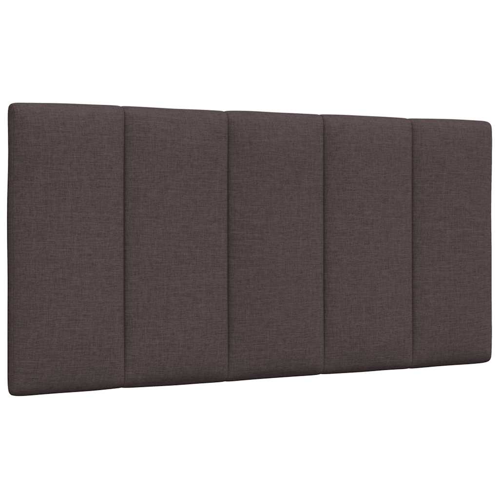 vidaXL Lit avec matelas « Hanko » Marron foncé 100x200 cm Tissu