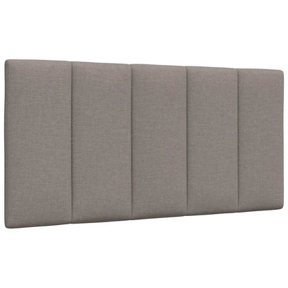 vidaXL Bett mit Matratze "Hanko" Taupe 100x200 cm Stoff