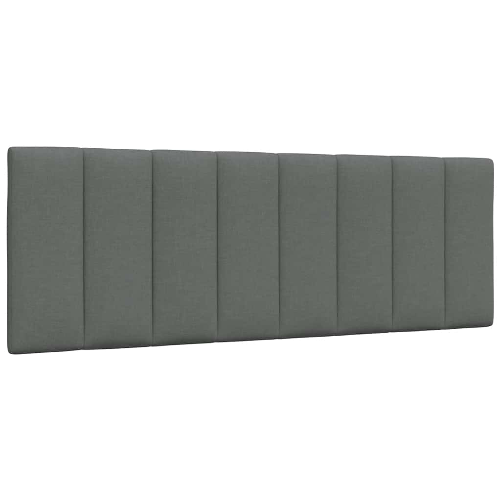 vidaXL Bett mit Matratze "Hanko" Dunkelgrau 120x200 cm Stoff