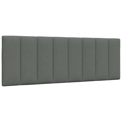 vidaXL Bett mit Matratze "Hanko" Dunkelgrau 120x200 cm Stoff