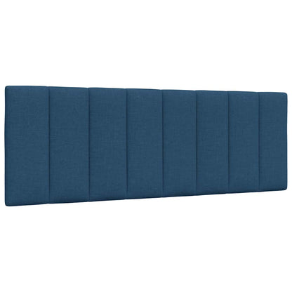 vidaXL Bett mit Matratze "Hanko" Blau 120x200 cm Stoff