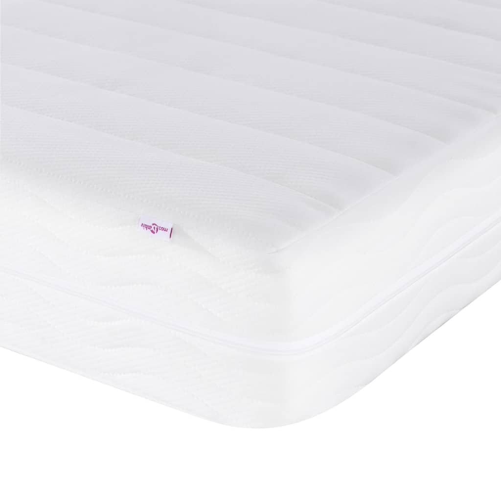 vidaXL Lit avec matelas "Hanko" bleu 140x190 cm tissu