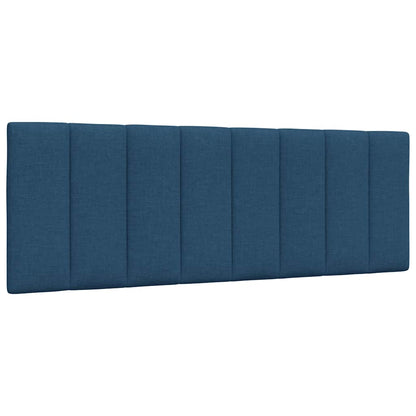 vidaXL Lit avec matelas "Hanko" bleu 140x190 cm tissu