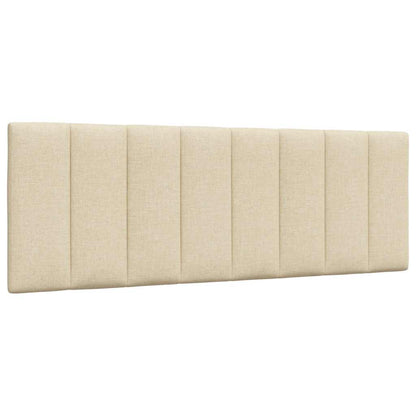 vidaXL Bett mit Matratze "Hanko" Creme 140x200 cm Stoff